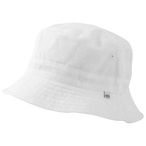 Mens white bucket sun - hat, all
