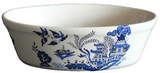 2 x  BLUE WILLOW PATTERN
