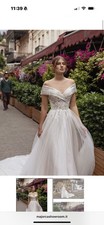 Riki Dalal Eugenie Gown, Tiara Collection Size 12 Unaltered. Unworn