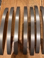 14  Howdens Brushed Nickel Effect Square D Cupboard Handles - 232mm