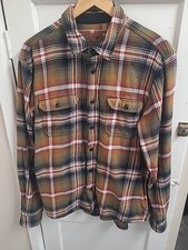 Orvis Lumberjack Flannel Check Heavy Cotton Shirt Size M
