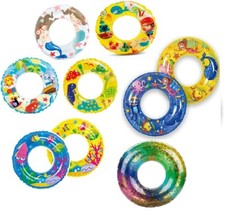 Kids Boys Girls Inflatable Swim Ring 61cm Swimming Pool Toy Float Aid 6-10 Years