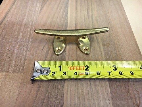 Brass cleat sheet dinghy yacht - cleat,