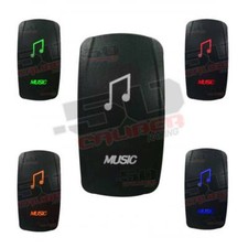 "Music" 20A 12V On/Off Rocker