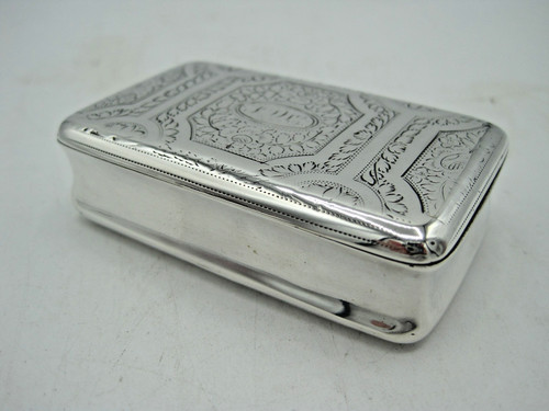 George iii silver snuff box - silver,