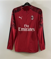 AC Milan 1/4 Zip Football Jacket 2019/20 Adults Medium Puma H711