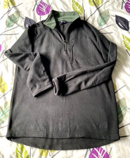 PETER STORM, NEARLY BLACK MICRO FLEECE 1/4 ZIP TOP, SIZE M, VGC