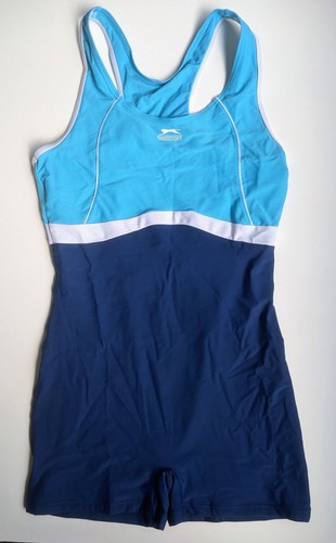 Slazenger boyleg swimsuit navy - slazenger,