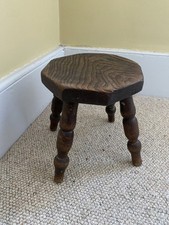 Antique Wooden Milking Stool 4