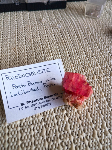Cherry pink rhodochrosite - cherry,