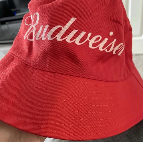 Budweiser red bucket hat euros - bucket,