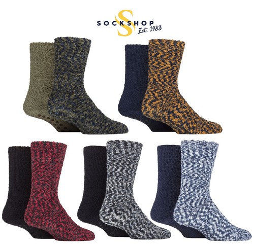 Men slipper socks with - with, grip