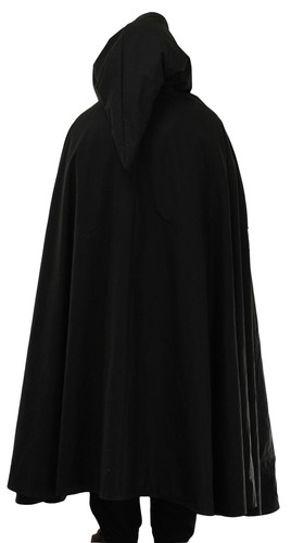 Black corduroy cloak 100 - ,