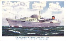 SS SOUTHERN CROSS shaw savill