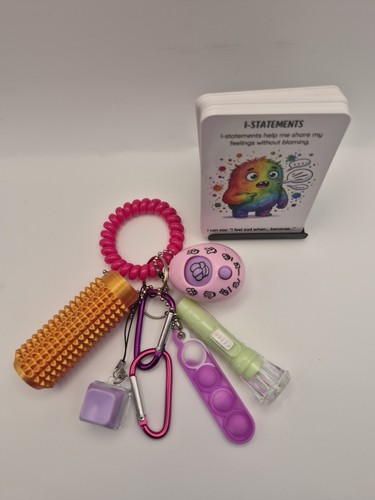 Sen fidget keyring social - &,
