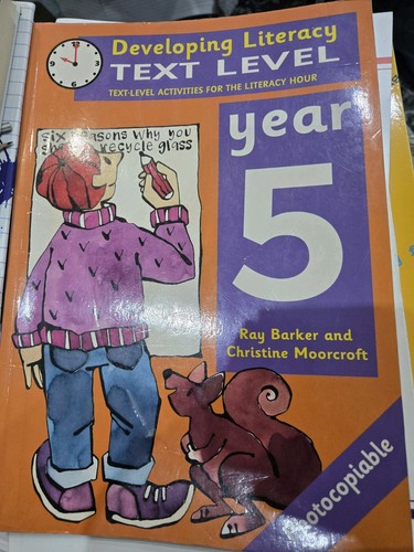 Developing literacy text - literacy, level