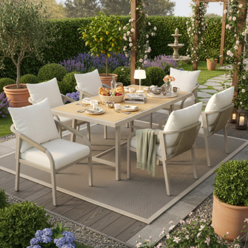 Piece rattan garden - 5-piece,