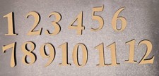 Clock  Face numbers 3mm Wooden
