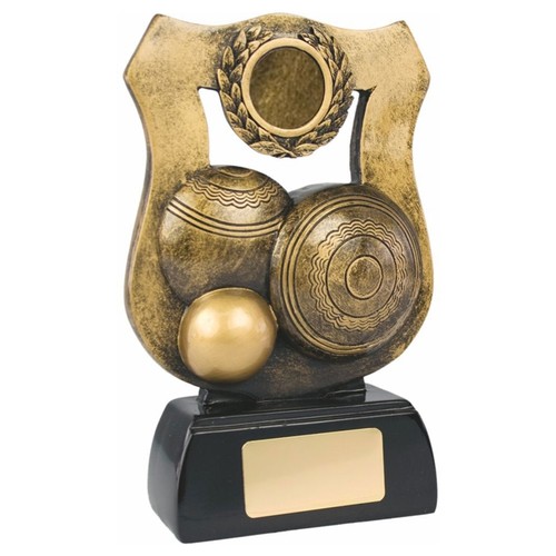 Personalised 18cm gold - gold, resin