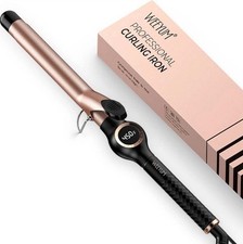 Hair Curling Wand Tongs 25mm Curler Big Extra Long Barrel With Digital Display