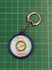 Vintage French ESSO Touring Service Compass Keyring