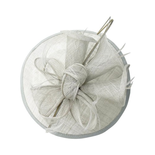 Sinamay flower fascinator - sinamay,