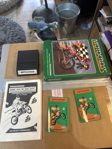 Motocoss intellivision mattel - motocoss,