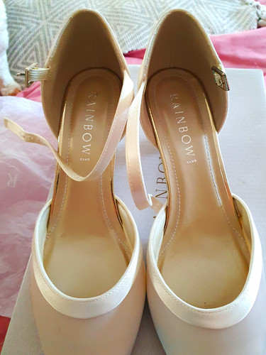Rainbow letty satin shoes - rainbow,