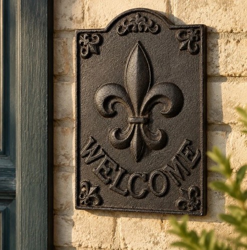 Cast iron fleur - iron, lis