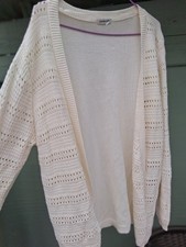 Ladies Damart Cream Cardigan