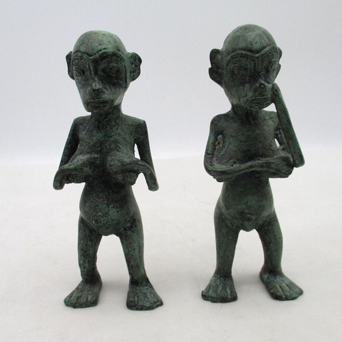 Pair vintage bronze style - pair,