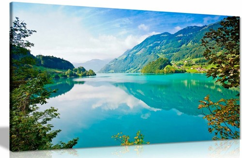 Lake mountains and forests - mountains,