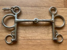 Eldonian Jointed Pelham Thin Narrow show pony 4” ONLY ONE CURB HOOK (3558)