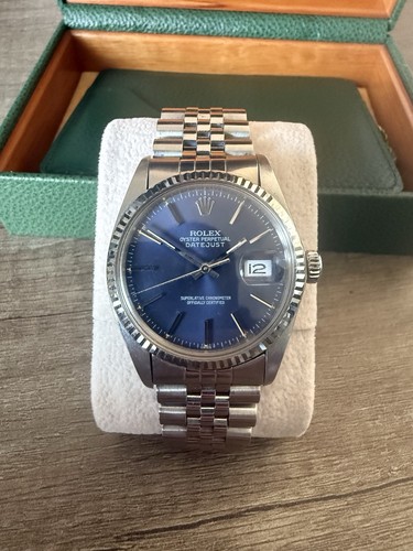 Rolex 16014 datejust 36mm blue - rolex,