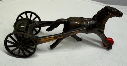 Vintage cast metal - metal, horse