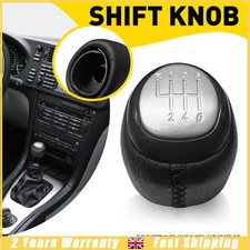 for SAAB 9-3 9-3X 93 6 SPEED GEAR SHIFT STICK KNOB LEVER LEATHER HANDLE SHIFTER