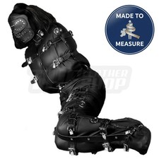 Leather sleepsack bondage - leather,