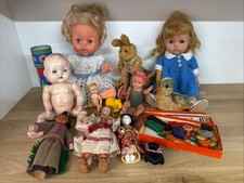 Box Of Vintage Dolls & Toys
