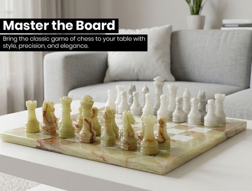 Premium marble chess - marble, set
