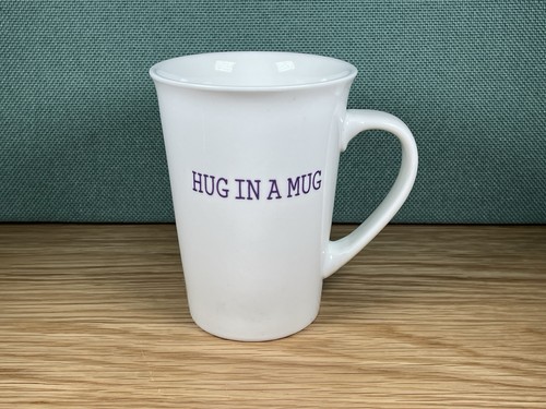 Hug mug 12x8cm white - a,
