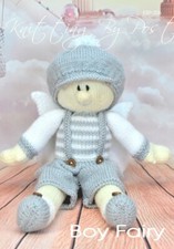New Knitting Pattern Boy Fairy Toy Knitting by Post Original A5 Leaflet