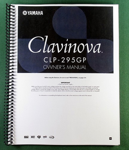 Yamaha clp 295gp - yamaha, instruction