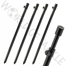 Banksticks x4 Aluminium 50-90cm Carp CHUNKY Ali Bank Sticks Black Rod Rests