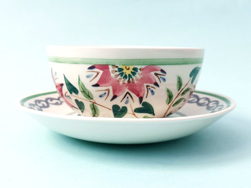 Vtg old bristol delft 1684 - old,