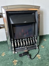 Valour dream Electric Chrome Fire. Remote Control. Choice Of Heat Settings.