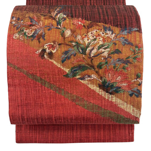 Japanese silk fukuro obi - japanese,