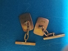 ANTIQUE 9ct Gold 375 Cufflinks