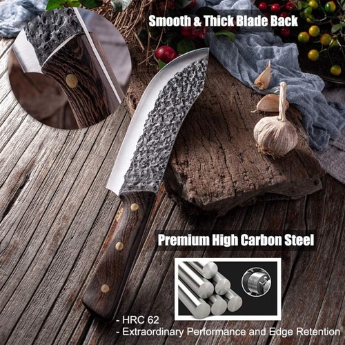 Inch damascus forged butcher - inch,