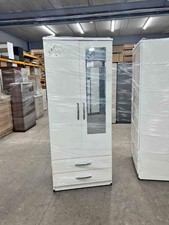 White Double Wardrobe 2 Door