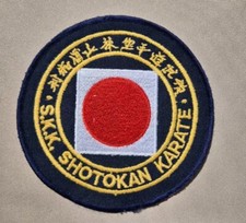 S.K.K Shotokan Karate Large Circular Woven Patch Badge
